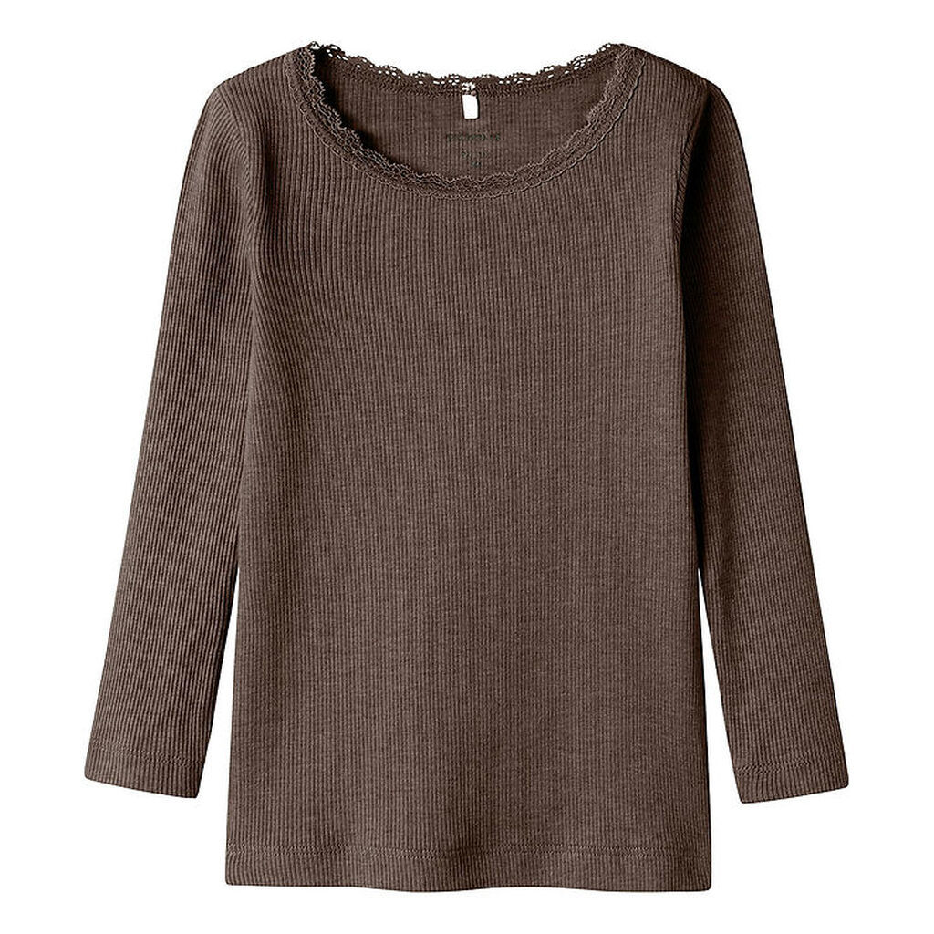 Name It Bluse - Noos - Rib - NmfKab - Delicioso Melange