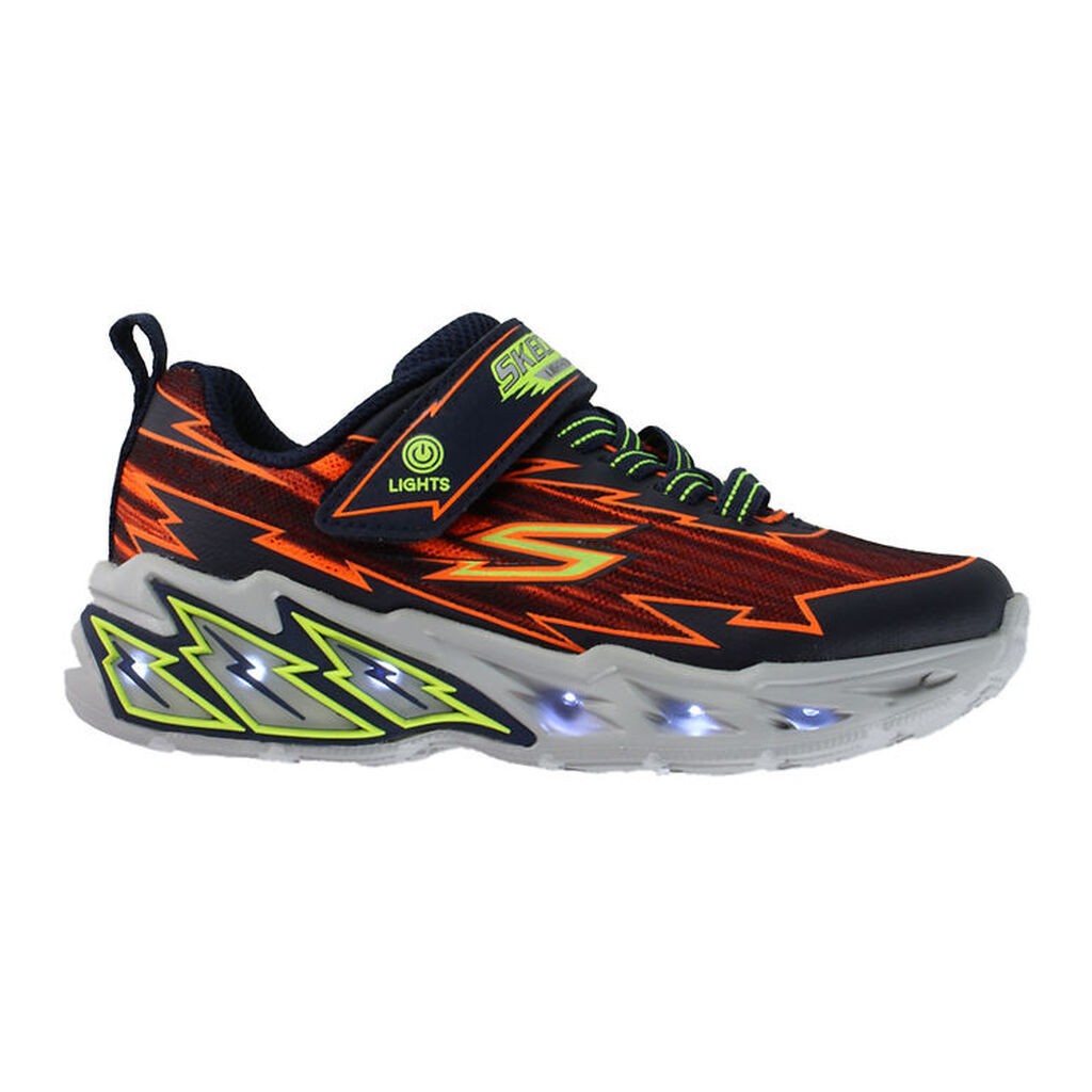 Skechers Sko m. Lys - Light Storm 2.0 - Bolt-Brights - Sort/Oran