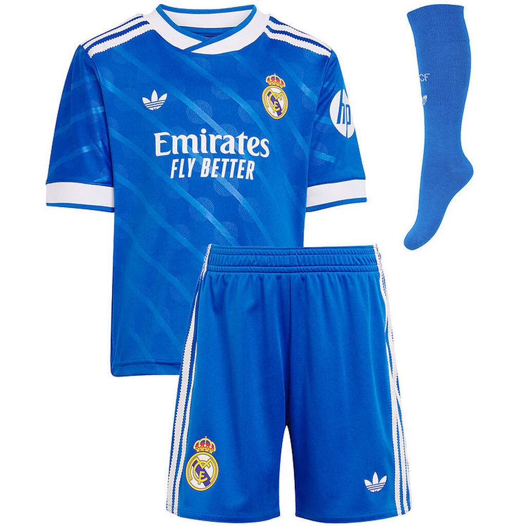 Adidas Originals Fodboldtrøje - Real 3 Mini - BLUBIR