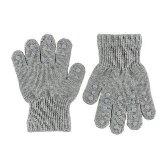 GoBabyGo Handsker - Gråmeleret m. Dupper