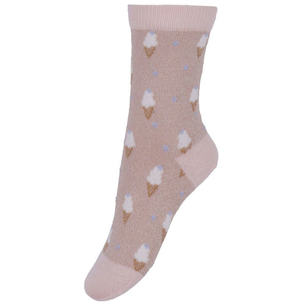 Melton Strømper - Ice Cream Glitter - Alt Rosa