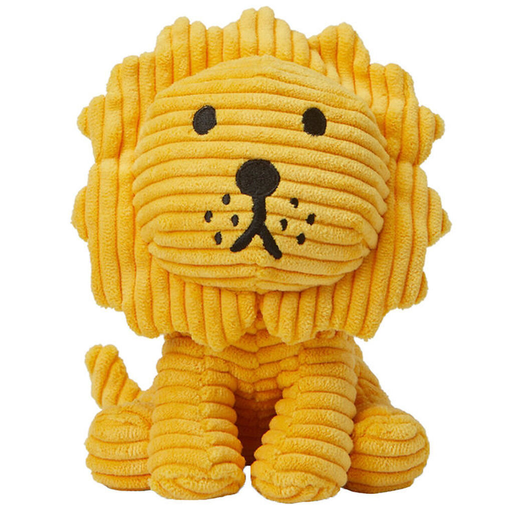 Bon Ton Toys Bamse - 17 cm - Lion ECO Corduroy - Gul