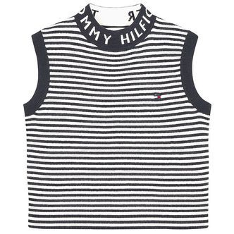 Tommy Hilfiger Top - Branded Rib - Desert Sky/Ancient White
