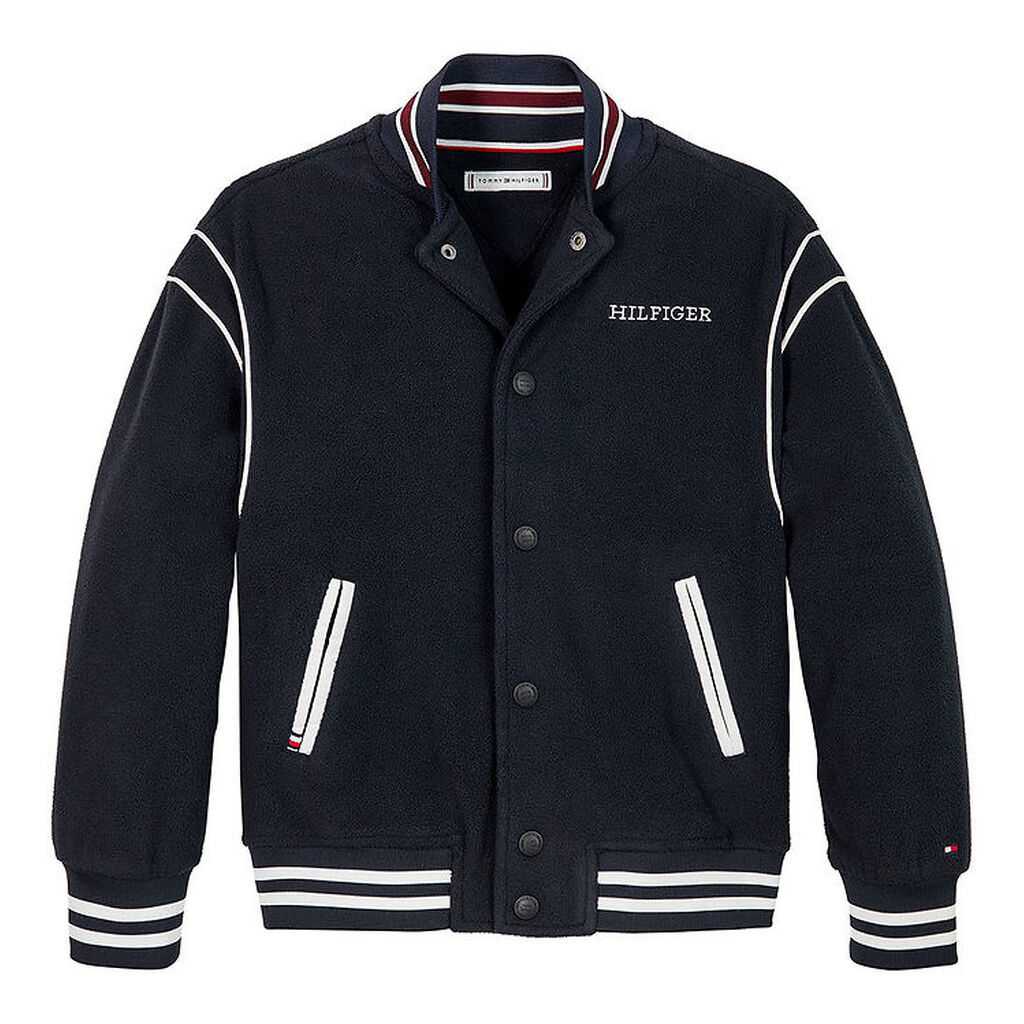 Tommy Hilfiger Fleecejakke - U Polar Fleece Bomber - Desert Sky