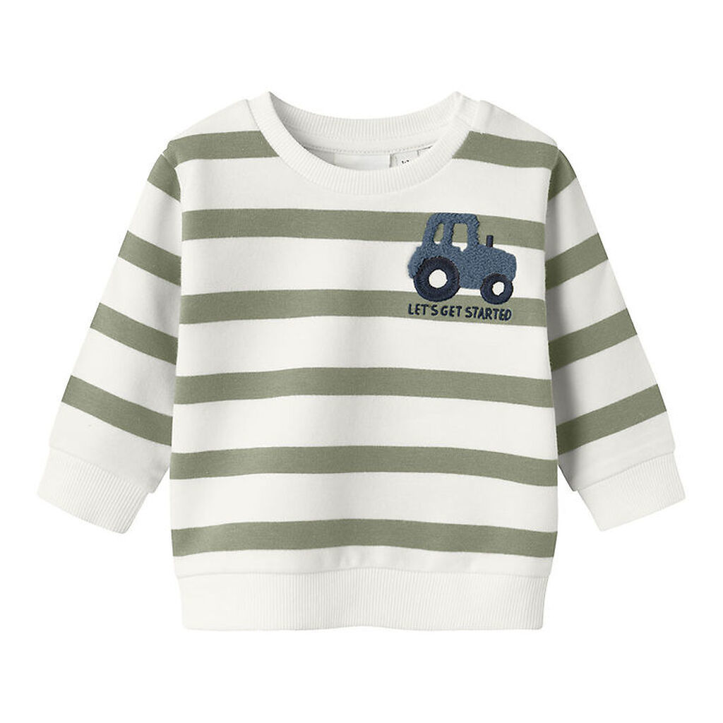 Name It Sweatshirt - NbmBevo - Tea m. Striber/Traktor