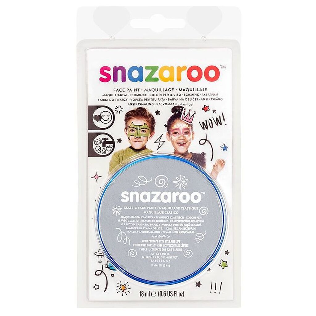 Snazaroo Ansigtsmaling - 18 ml - Light Grey