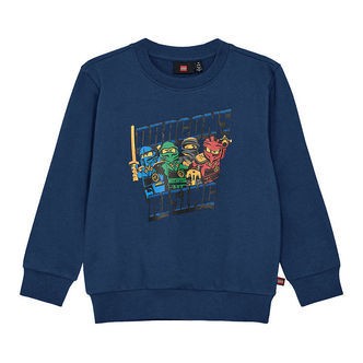 LEGOÂ® Ninjago Sweatshirt - LwSaku 301 - Mørkeblå m. Print