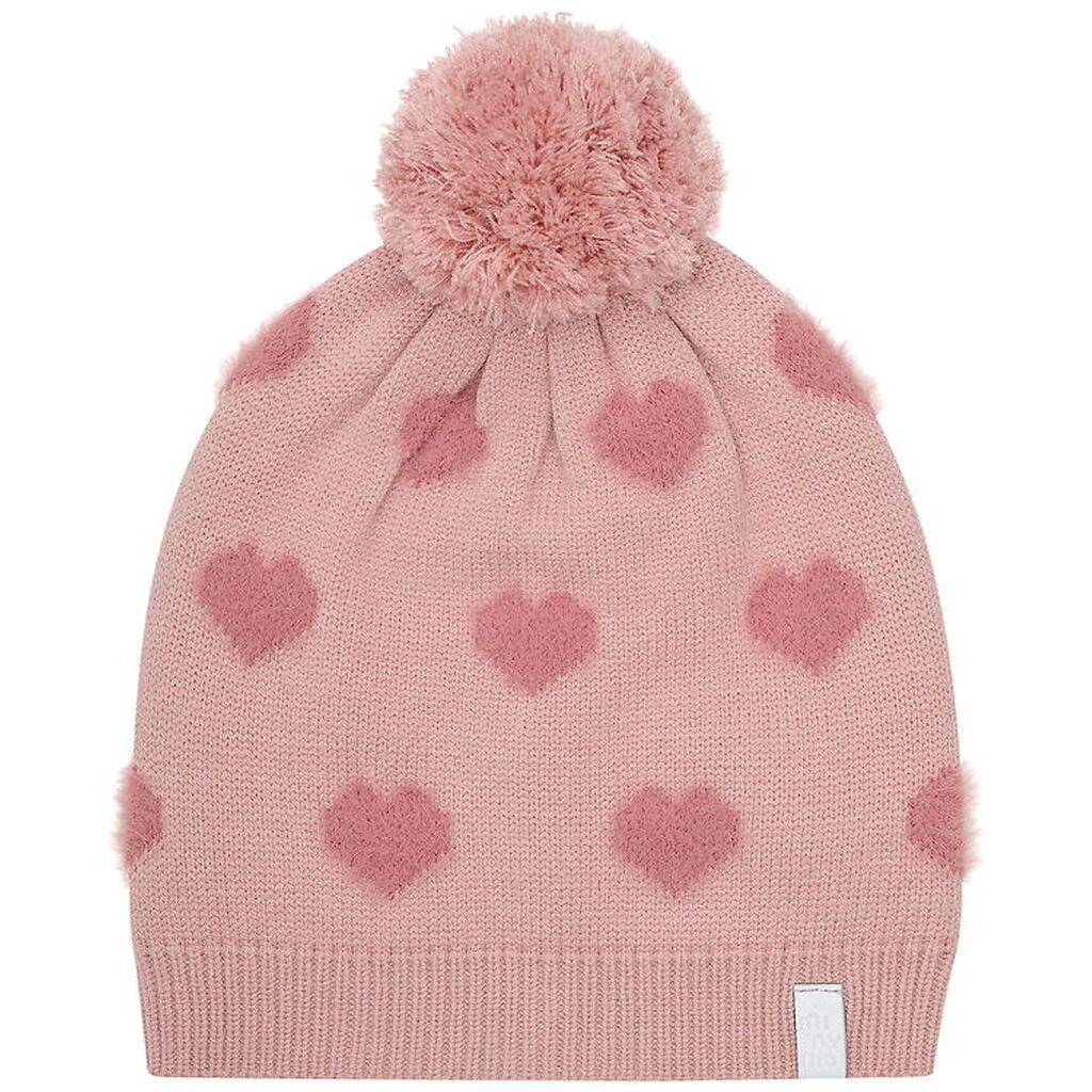 Minymo Hue - Strik - Misty Rose m. Hjerter/Kvast