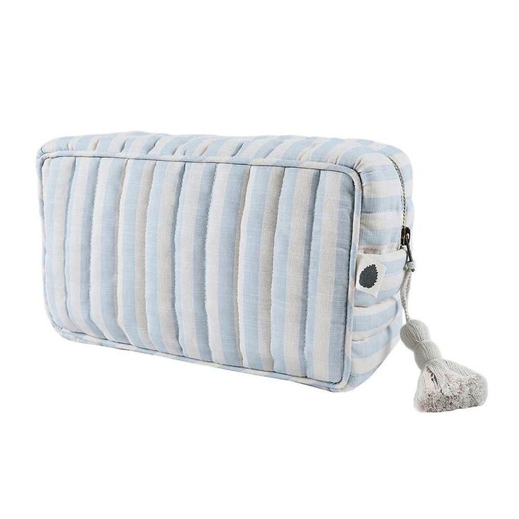 Pine Cone Toilettaske - 24 cm - Lulu - Blue Blossom Stripe