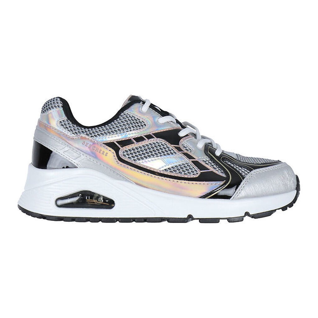 Skechers Sko - Platinum Flash - Sølv/Sort
