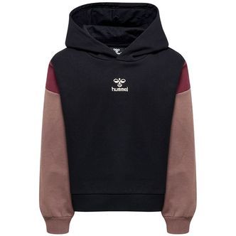 Hummel Hættetrøje - hmlPaloma - Sort m. Rød/Brun