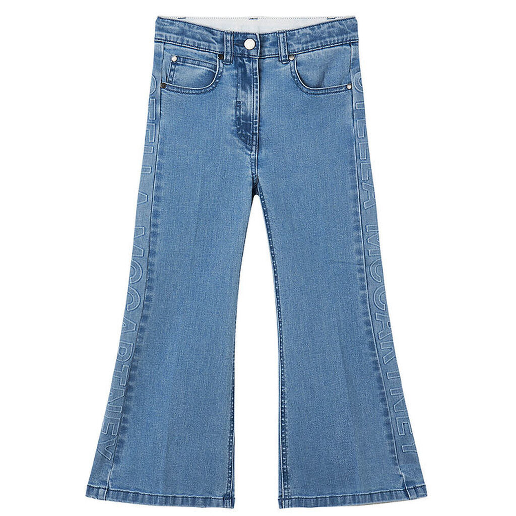 Stella McCartney Kids Jeans - Lyseblå m. Logo