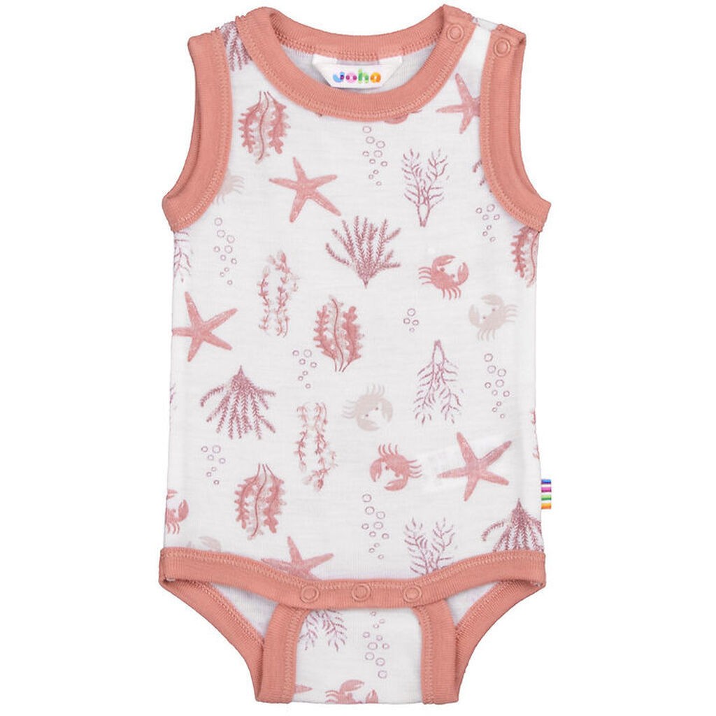 Joha Body u/æ - Uld - Lyserød m. Print