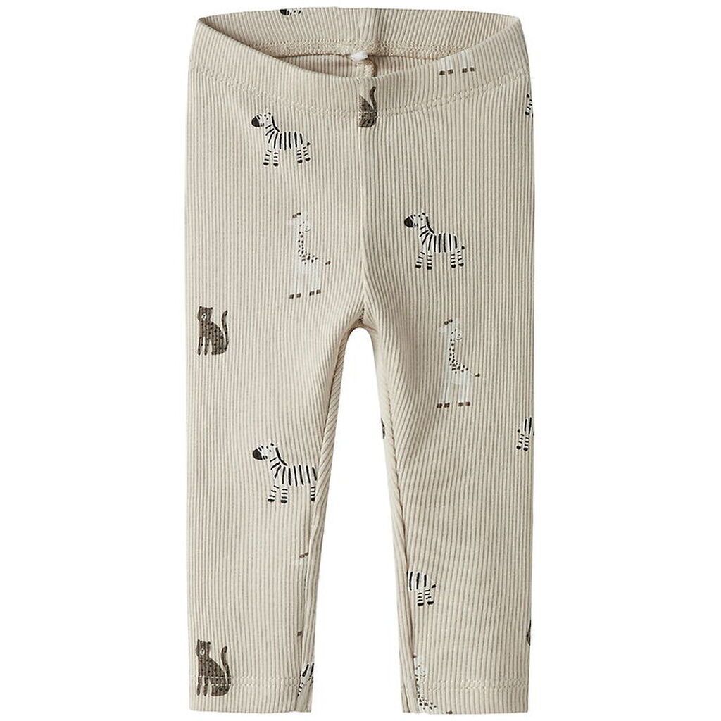 Name It Leggings - Rib - NbnTolla - Summer Sand