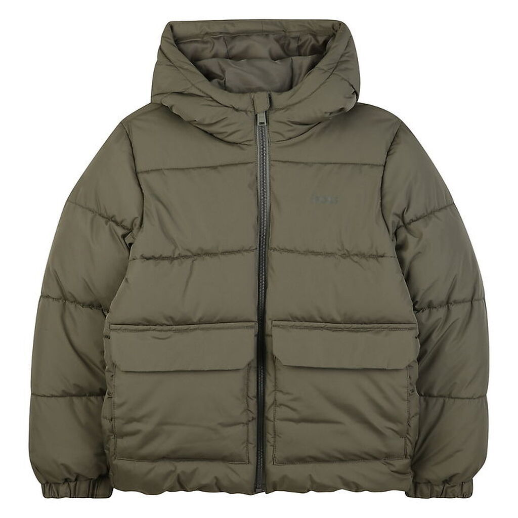 BOSS Dynejakke - Armygrøn