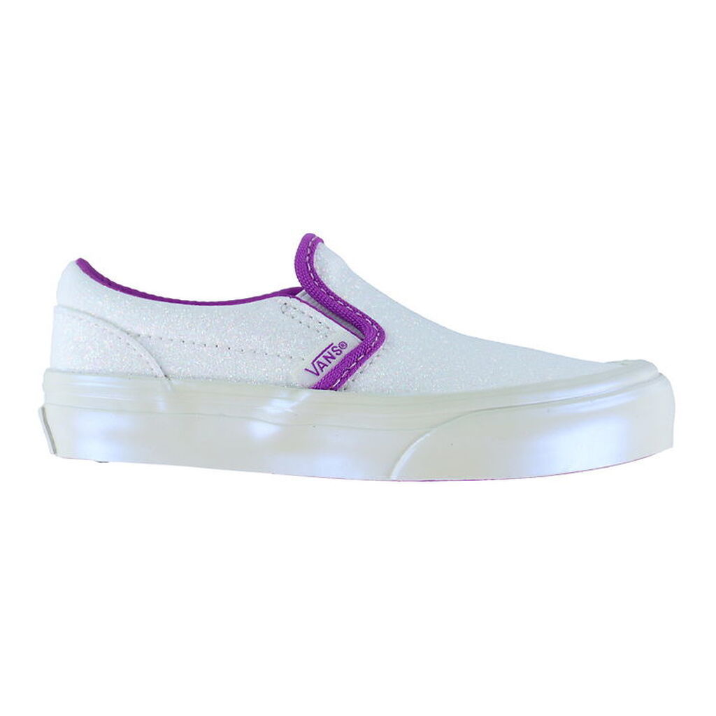 Vans Sko - Classic Slip-On - Glitter Pearl Hvid/Lilla
