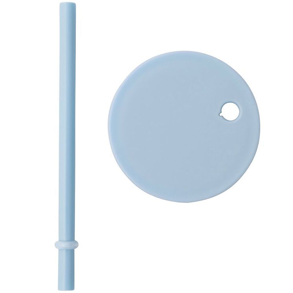 Design Letters Låg/Sugerør - Tritan - Lyseblå