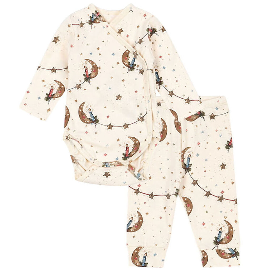 Konges Sløjd Sæt - Slå-om Body l/æ/Leggings - Luna