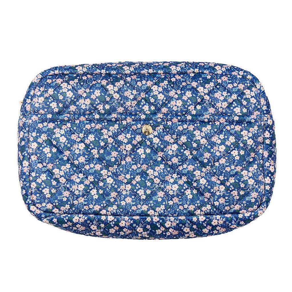 Fan Palm Toilettaske - Large - Blue Blossom