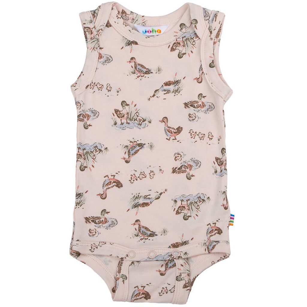 Joha Body u/æ - Viskose/Bambus - Lyserød m. Ænder