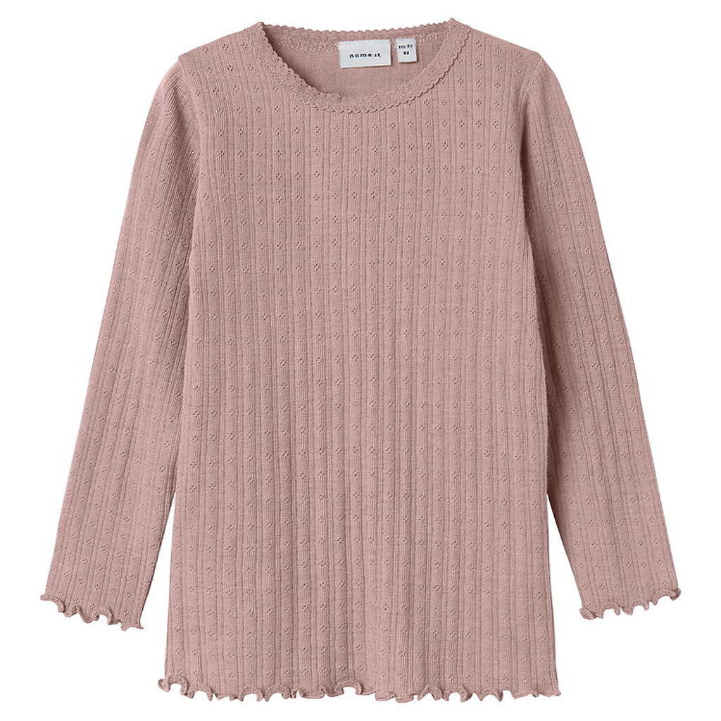 Name It Bluse - Uld/Silke - Rib - NmfWossa - Antler