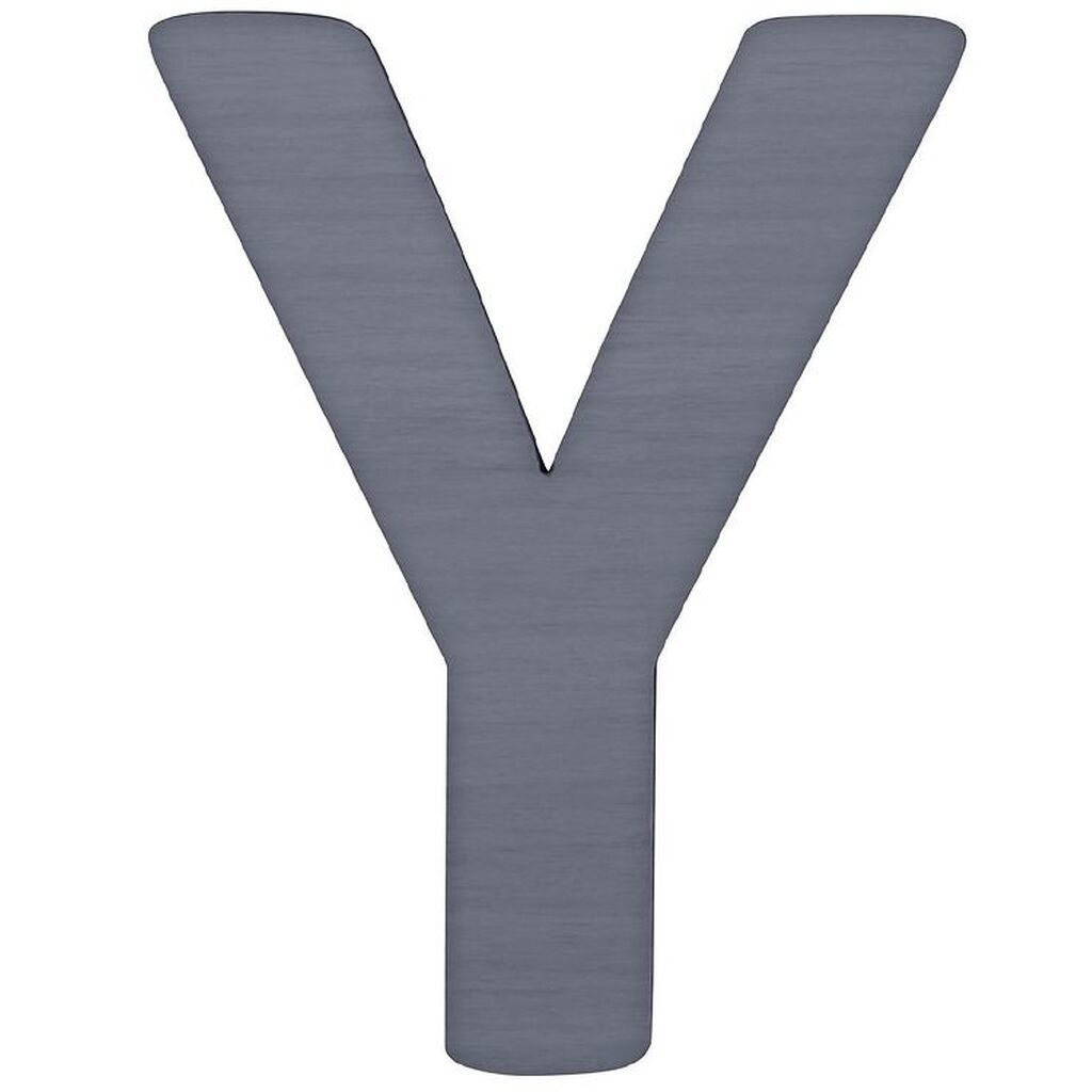 Sebra Træbogstaver - Y - Grå