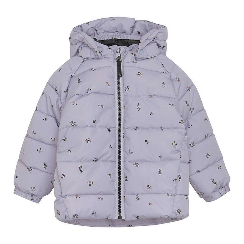 Color Kids Dynejakke - Quilted - Languid Lavender m. Blomster
