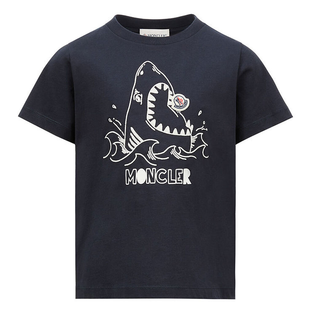 Moncler T-shirt - Navy m. Haj