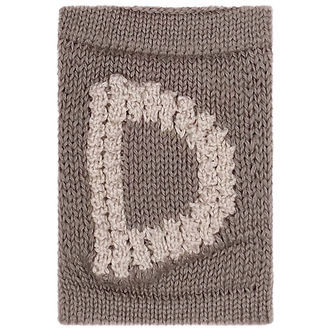 Smallstuff Strikket Bogstav - D - Natur Alfabet