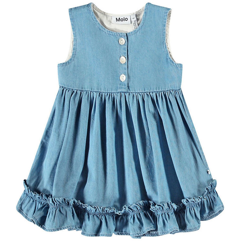 Molo Kjole - Denim - Calvina - Sky Indigo