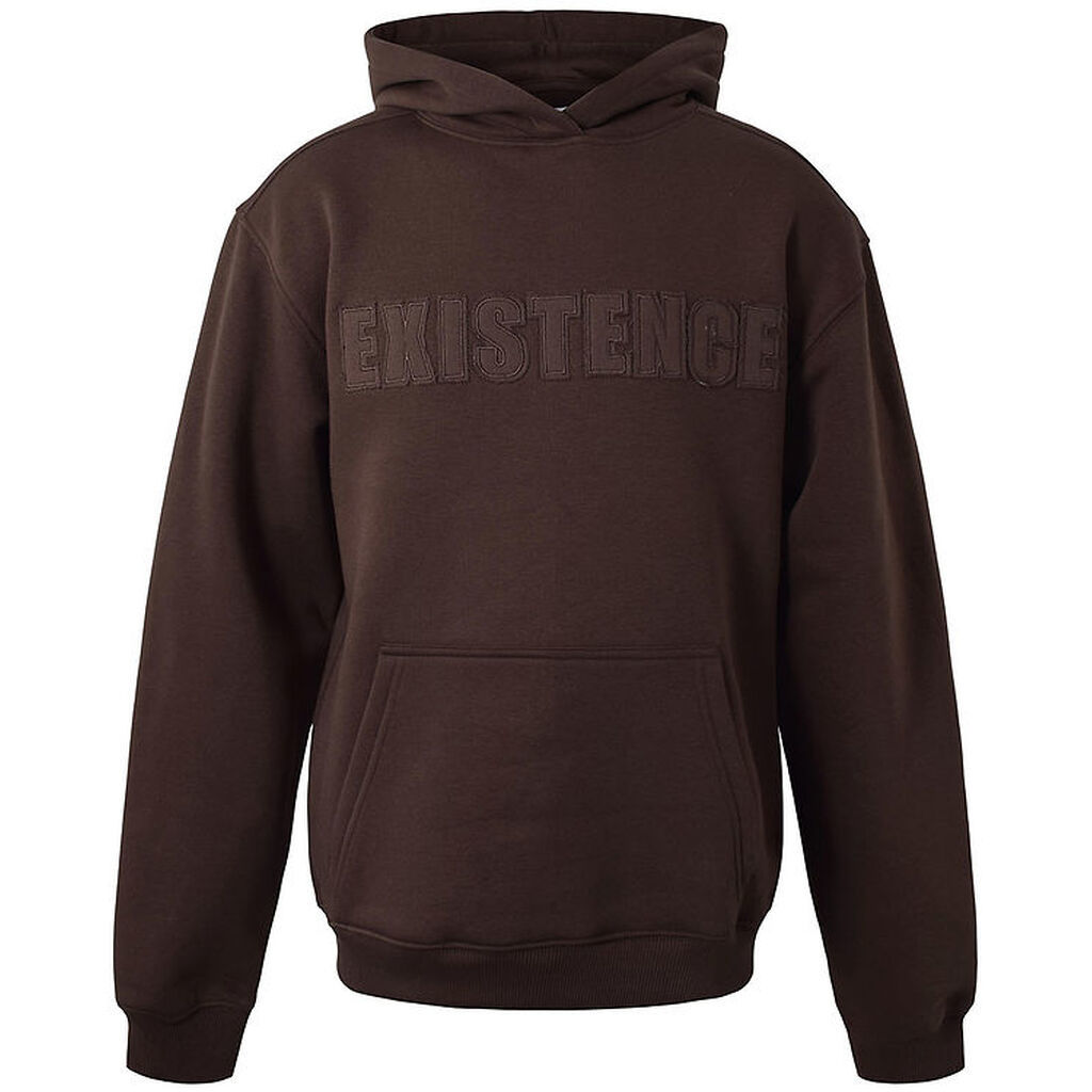 Hound Hættetrøje - Mørkebrun m. Tekst