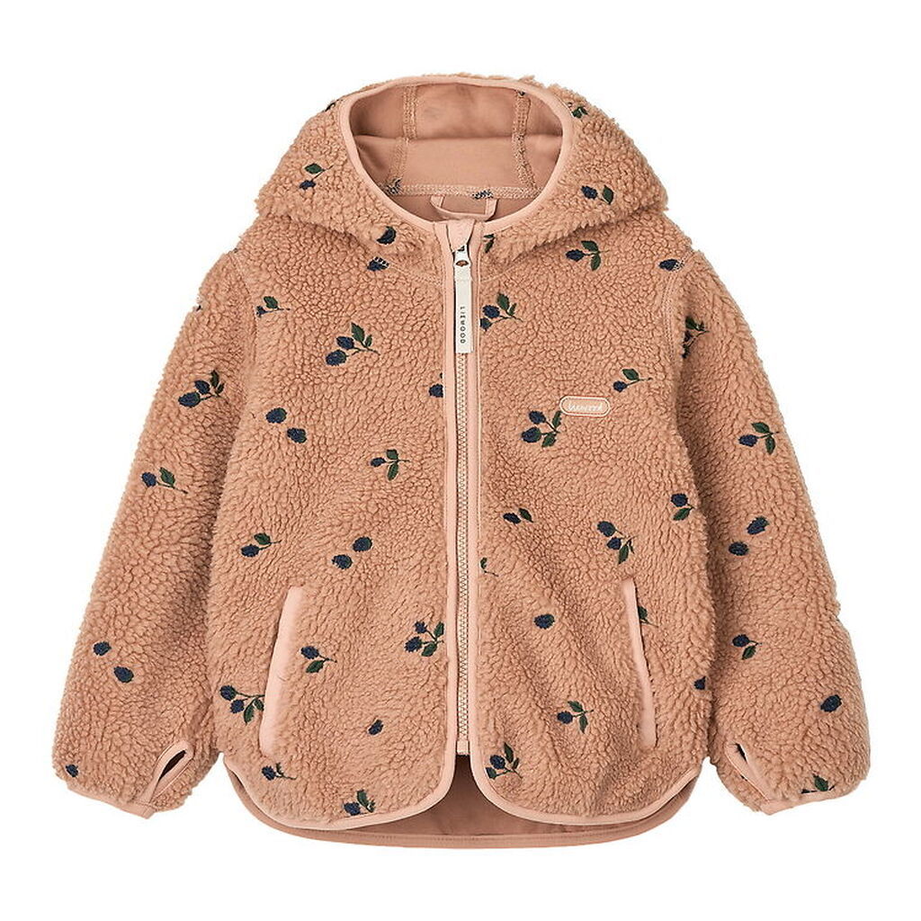 Liewood Fleecejakke - Mara - Berry/Pale Tuscany/Embroidery