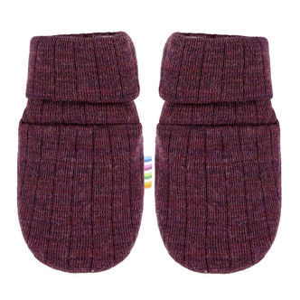 Joha Luffer - Uld - Rib - Blomme