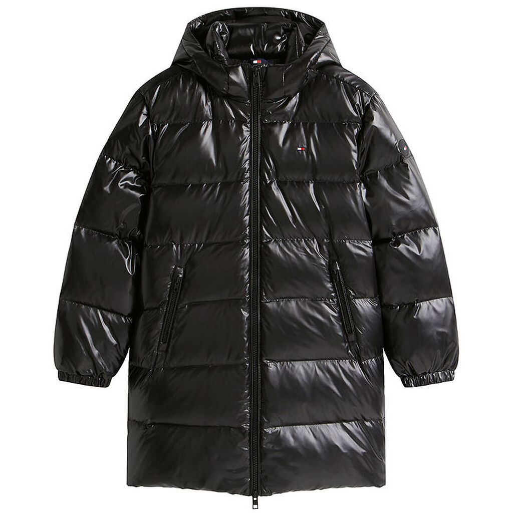 Tommy Hilfiger Dunfrakke - Long - Black