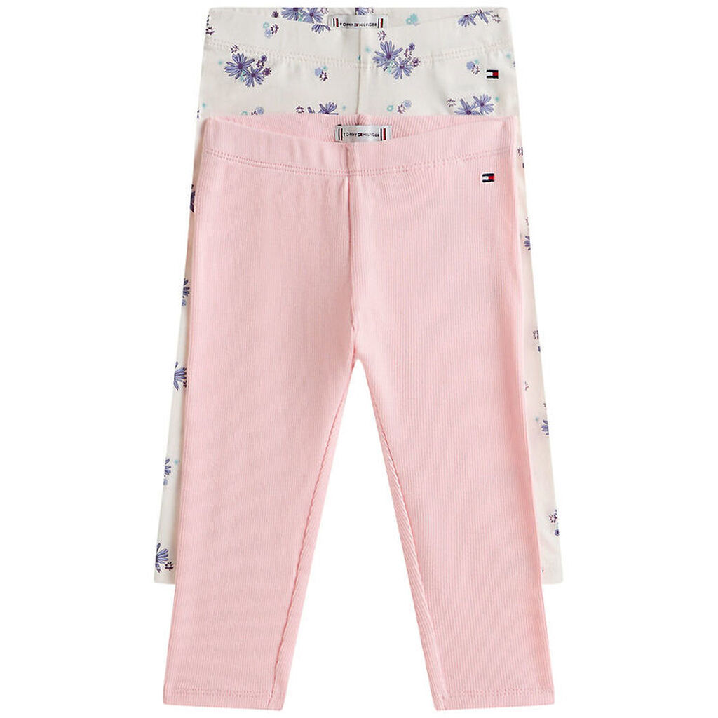 Tommy Hilfiger Leggings - 2-pak - Flower/ White