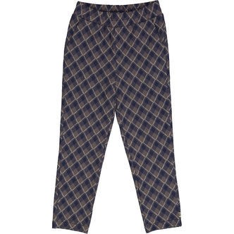 Müsli Bukser - Jacquard - Tower Grey/Night Blue/Desert Green