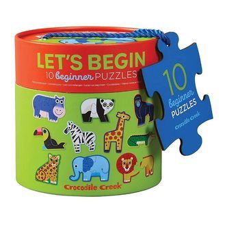Crocodile Creek Puslespil - 10 stk. - Junglens Dyr