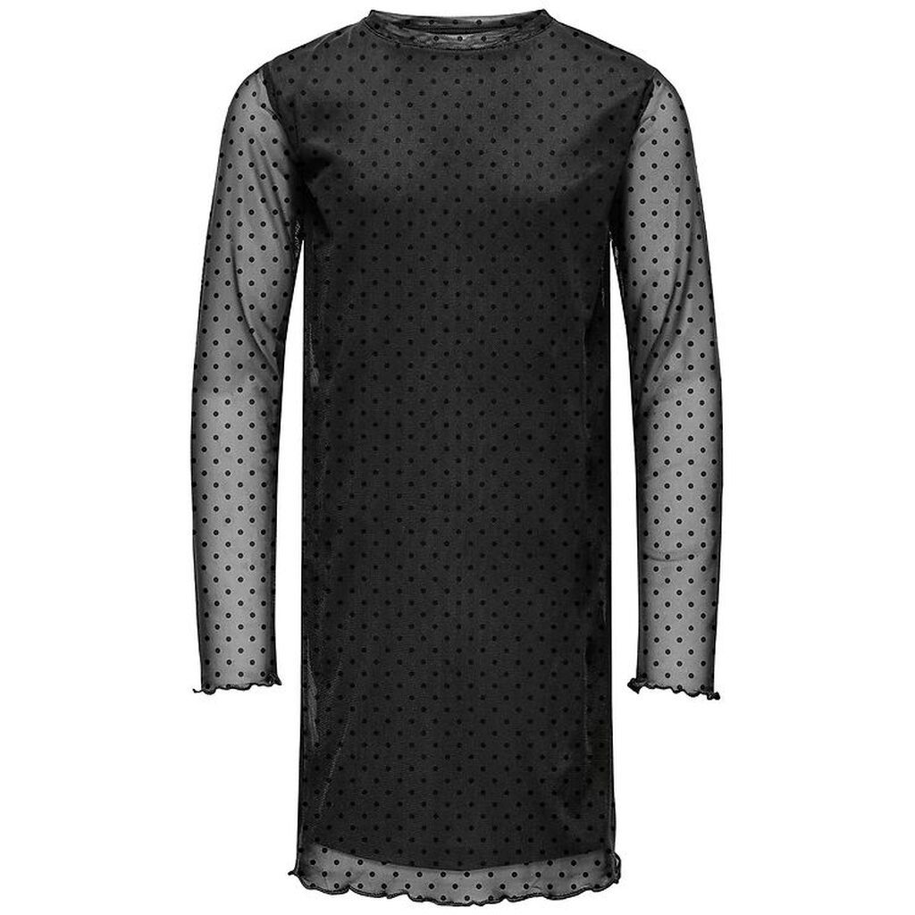 Kids Only Kjole - Mesh - KogDora - Black/Dots Flock Black
