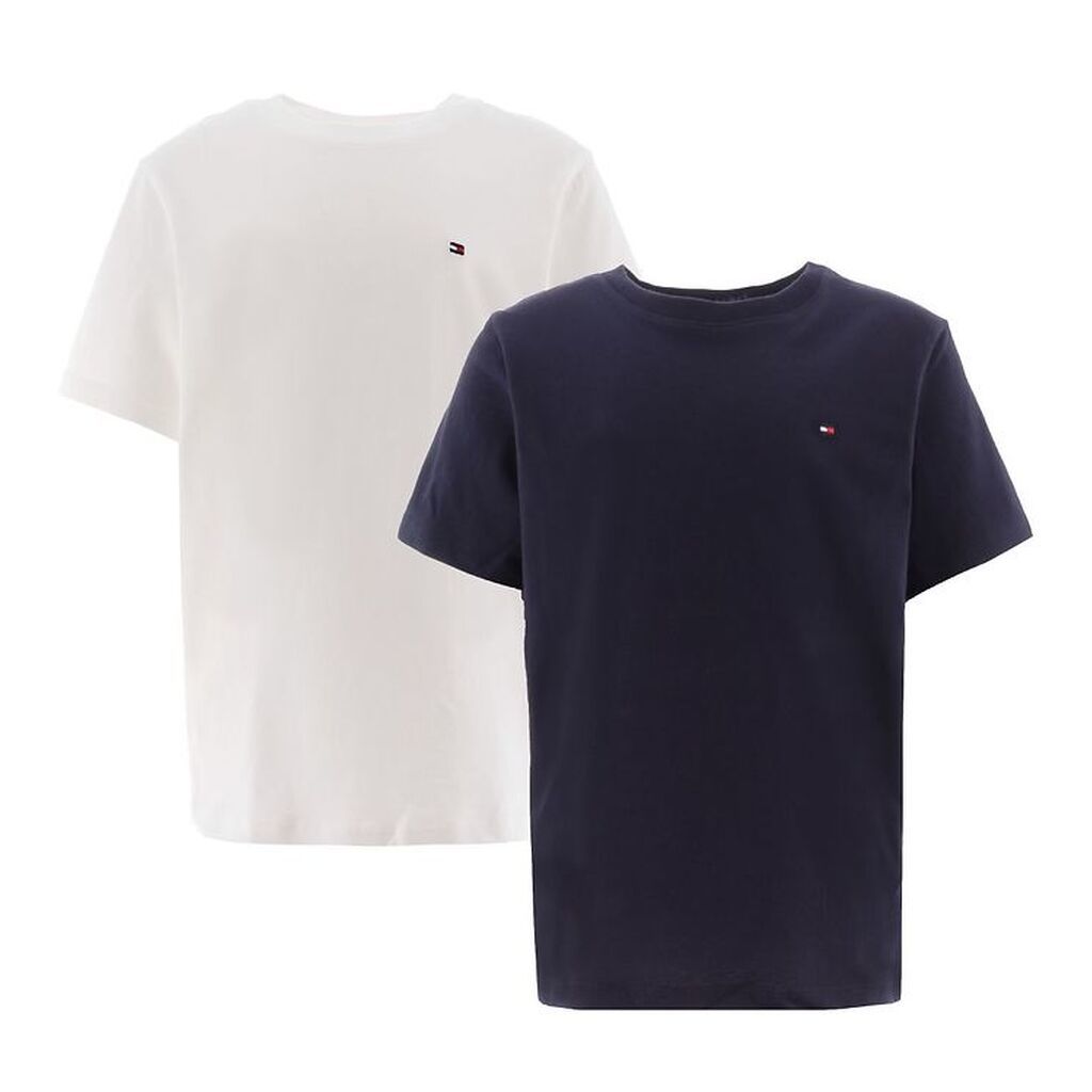 Tommy Hilfiger T-shirt - 2-pak - Desert Sky/Hvid