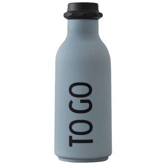Design Letters Drikkeflaske - 500 ml - Grå m. TO GO
