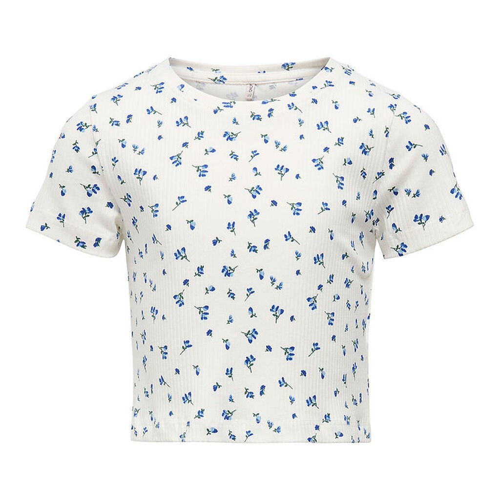 Kids Only T-shirt - KogBella - Rib - Mazarine Blue/White Backgro
