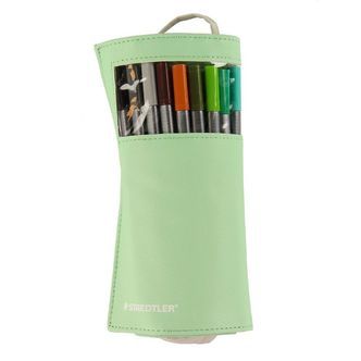 Staedtler Tuscher m. Penalhus - 20 stk. - 0,3 mm - Grøn