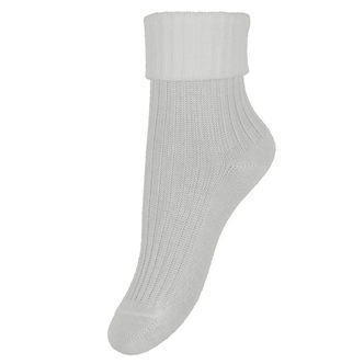 MP Strømper - Bambus - Rib - Snow White