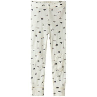 Name It Leggings - Uld - Rib - Noos - NmmWang - Snow White/Small