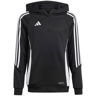adidas Performance Hættetrøje - Tiro24 TRHOODY - Sort/Hvid