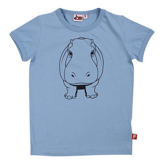 DYR T-shirt - DyrHide - Porcelaine Outline Flodhest