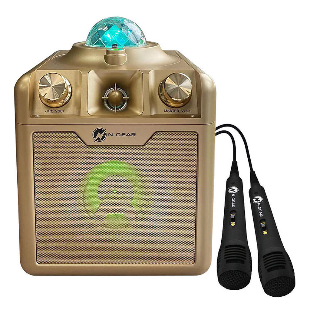 N-GEAR Karaoke Højtaler - Wireless - Disco Star 710 - Guld