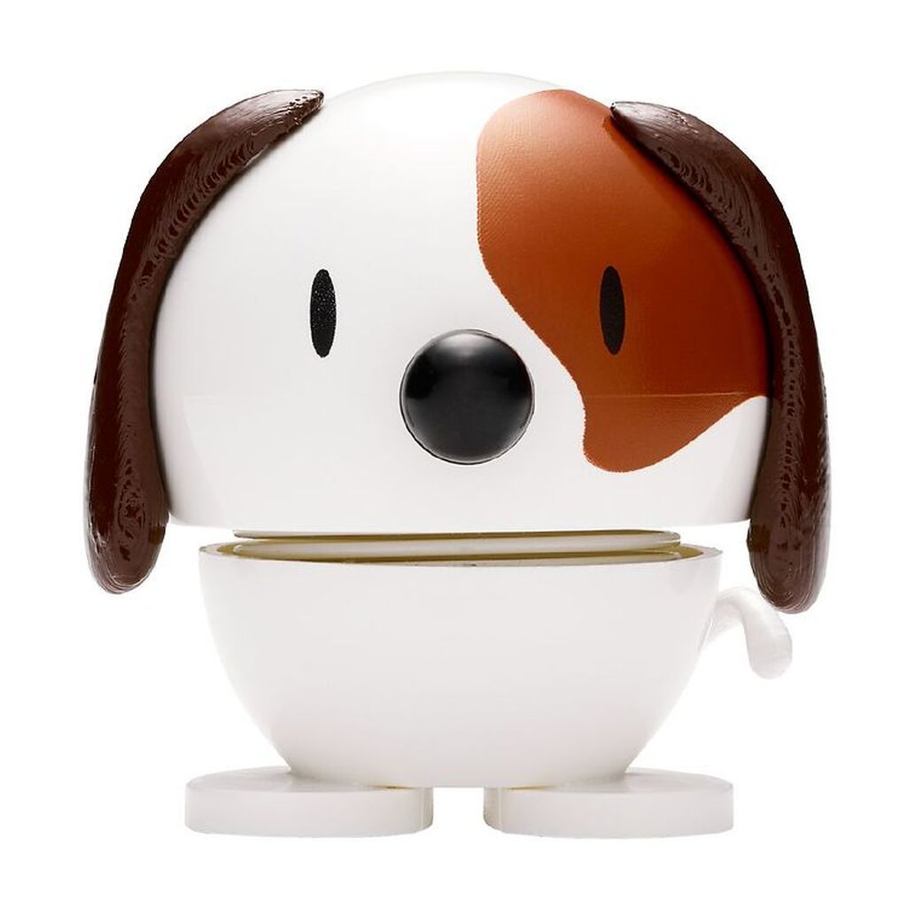 Hoptimist Baby Dog - 7 cm - Hvid/Brun