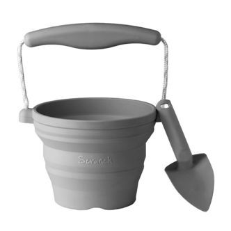 Scrunch Foldbar Spand m. Skovl - Antracite Grey