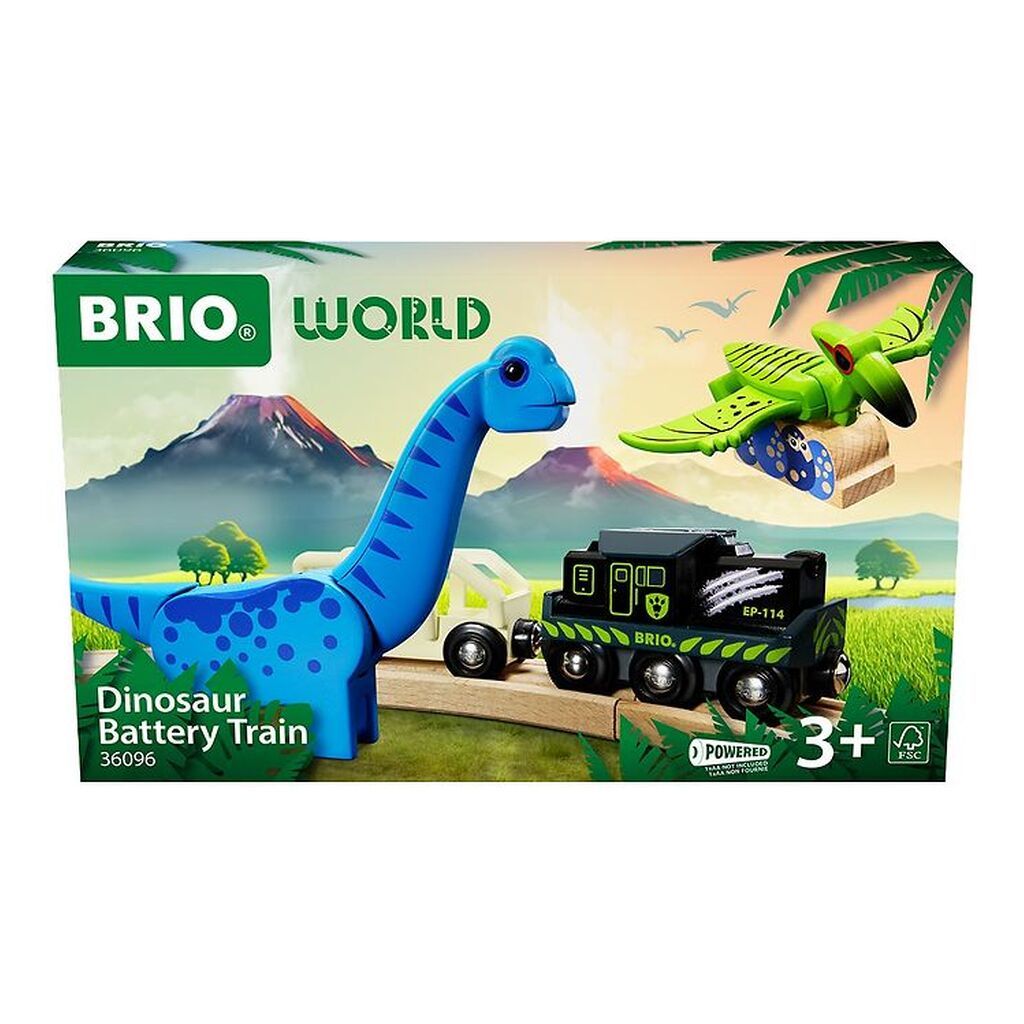 BRIO World Batteridrevet Tog Med Dinosaur m. Lyd og Lys - 36096